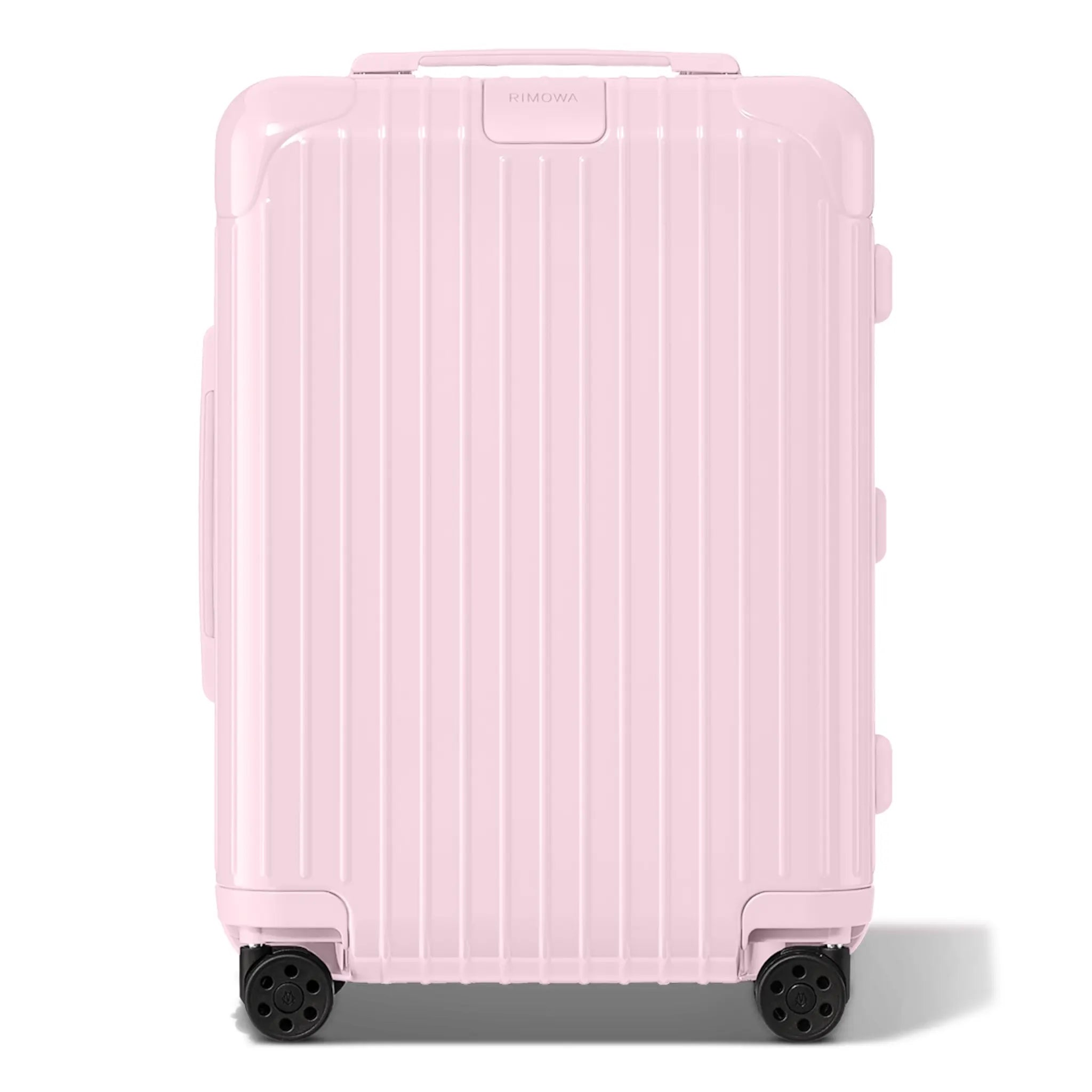 Front View of RIMOWA Essentials Gloss Ballerina Pink Cabin Suitcase 83253751